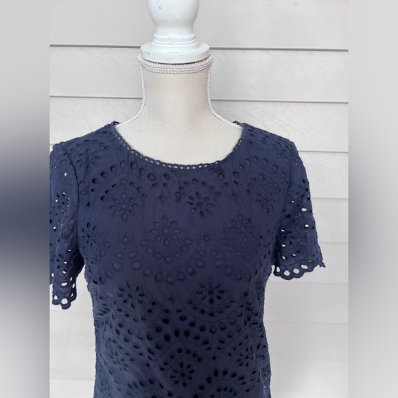 Boden eyelet short sleeve shift dress size 6 - Picture 3 of 12